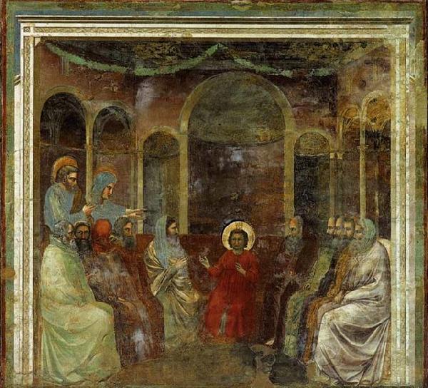 GIOTTO di Bondone Christ among the Doctors Germany oil painting art